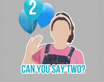 Ms. Rachel 2nd Birthday Clipart PNG | "Can You Say Two?" (Digital Download)