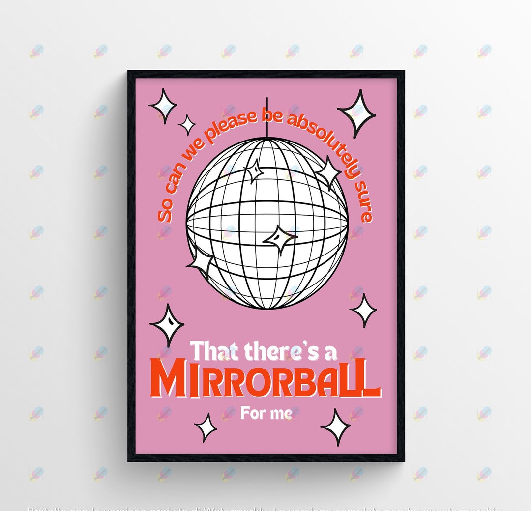 Arctic Monkeys Mirrorball Poster There'd Better Be a Etsy