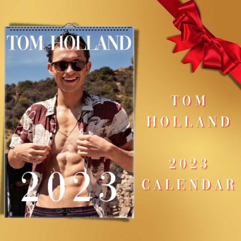 Tom Holland Calendar 2023 / Celebrity Calendar / Tom Holland Etsy