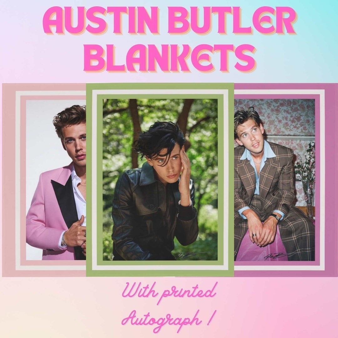 Austin Butler Blanket With Autograph Austin Butler Super Etsy