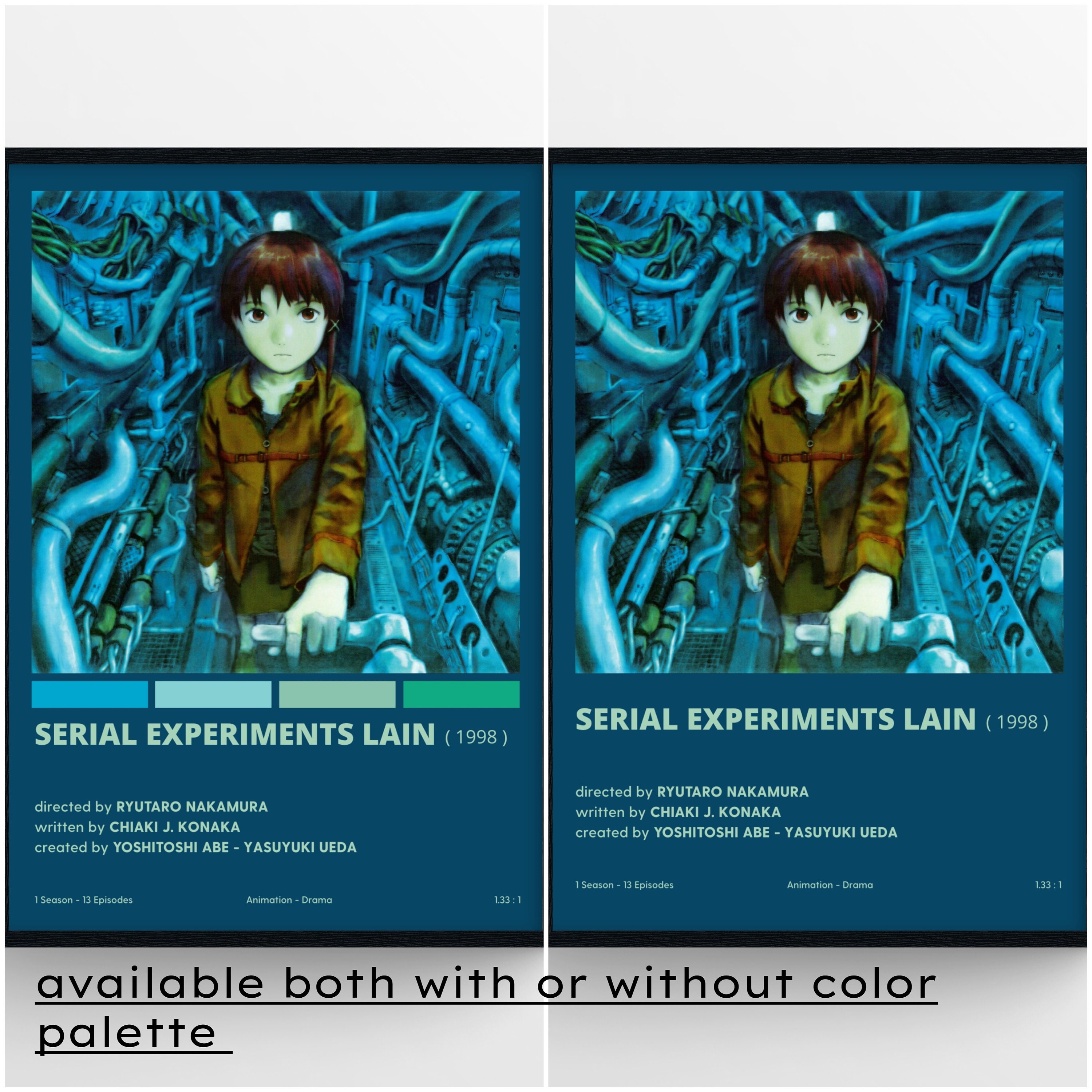 Serial Experiments Lain  Film posters minimalist, Anime titles