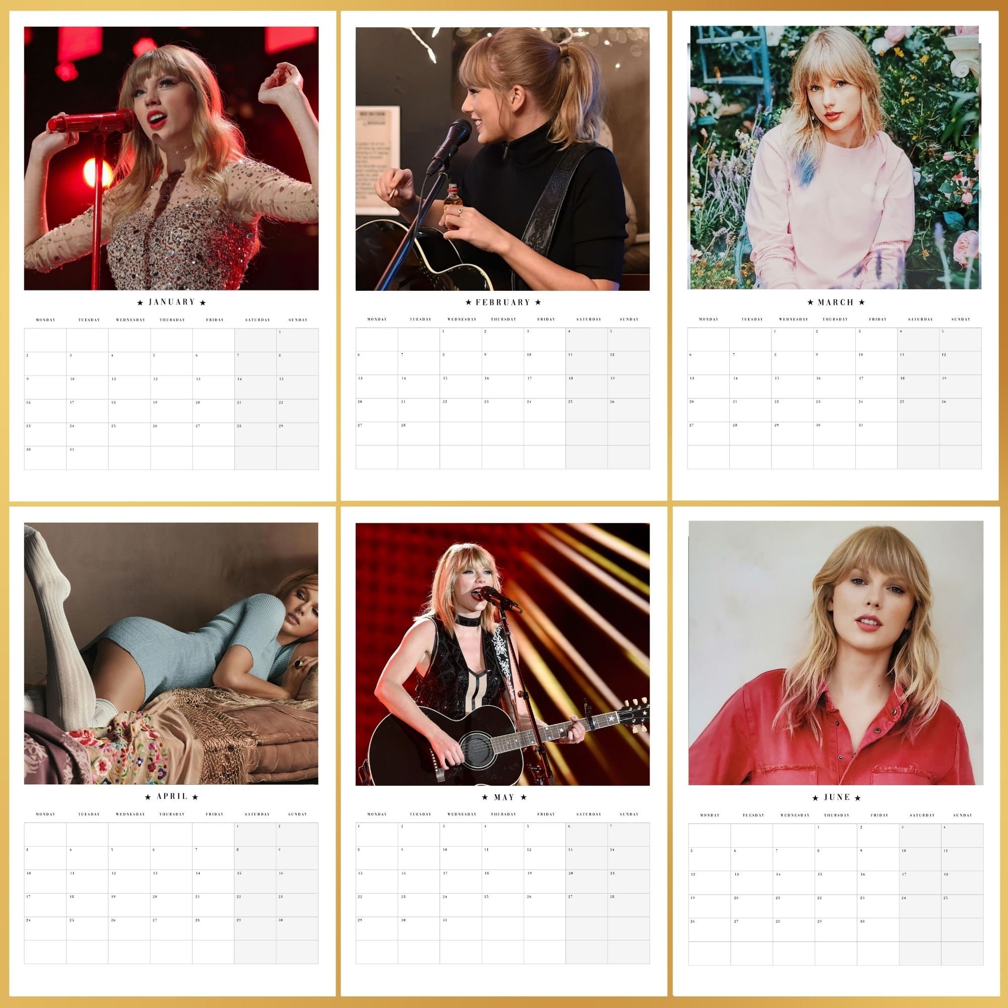 Taylor Swift Wall Calendars 2025 Buy At, 52 OFF