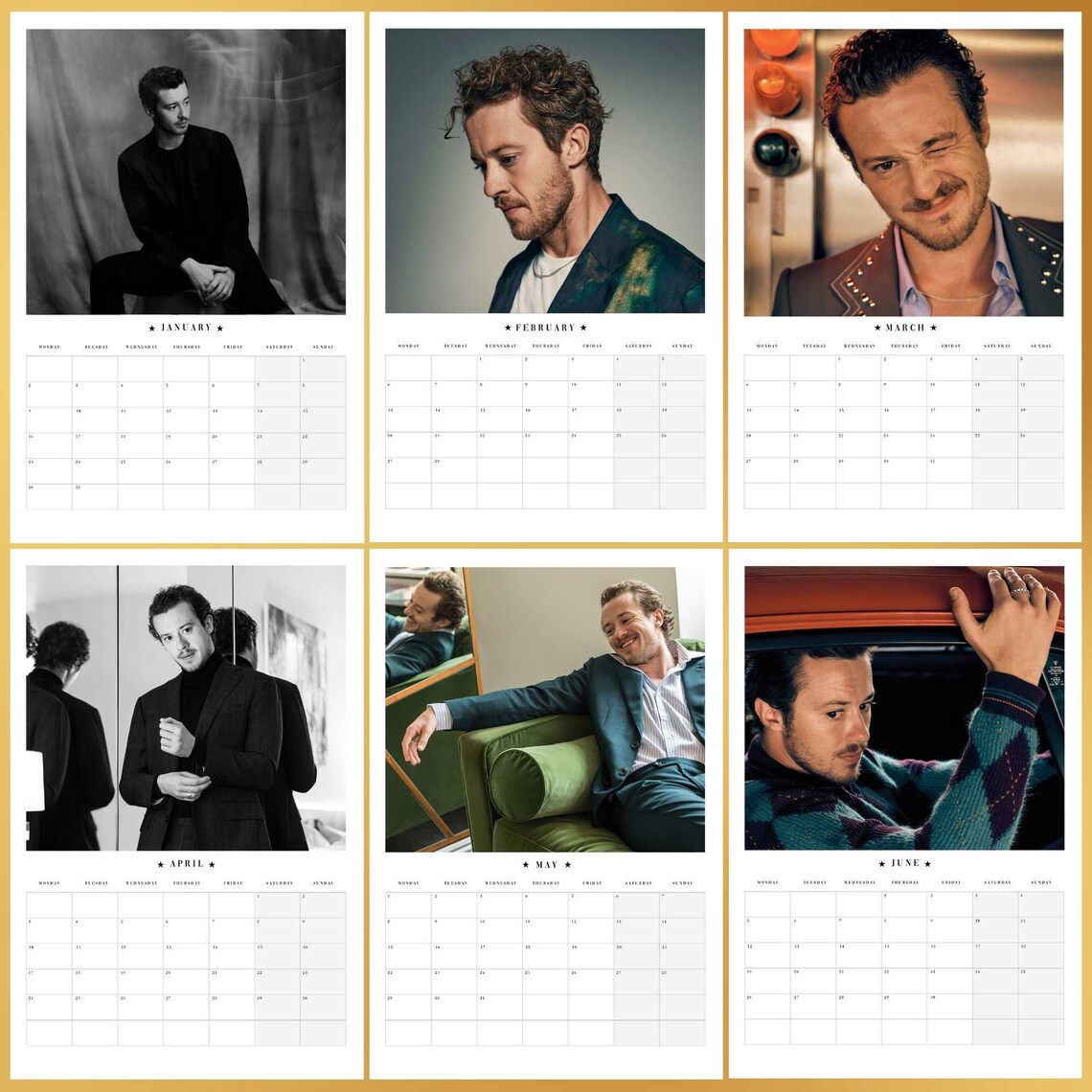 Joseph Quinn Calendar 2023 Joseph Quinn Merch Joseph Quinn Etsy