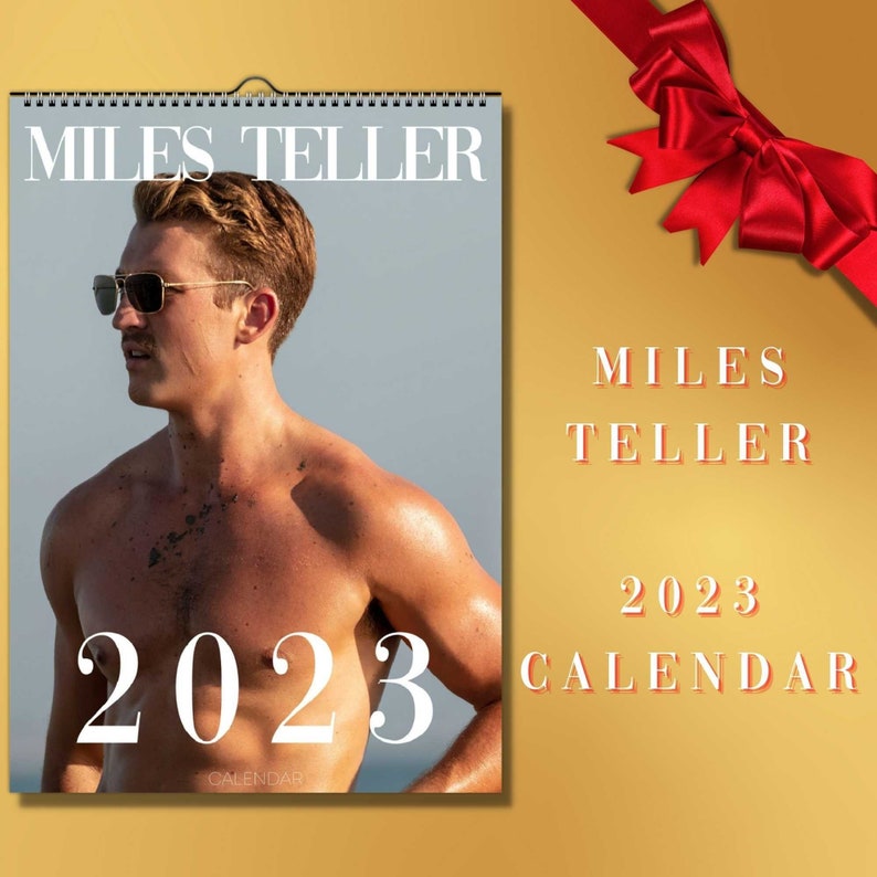 Miles Teller 2023 Calendar / Rooster Maverick Wall Calendar / - Etsy