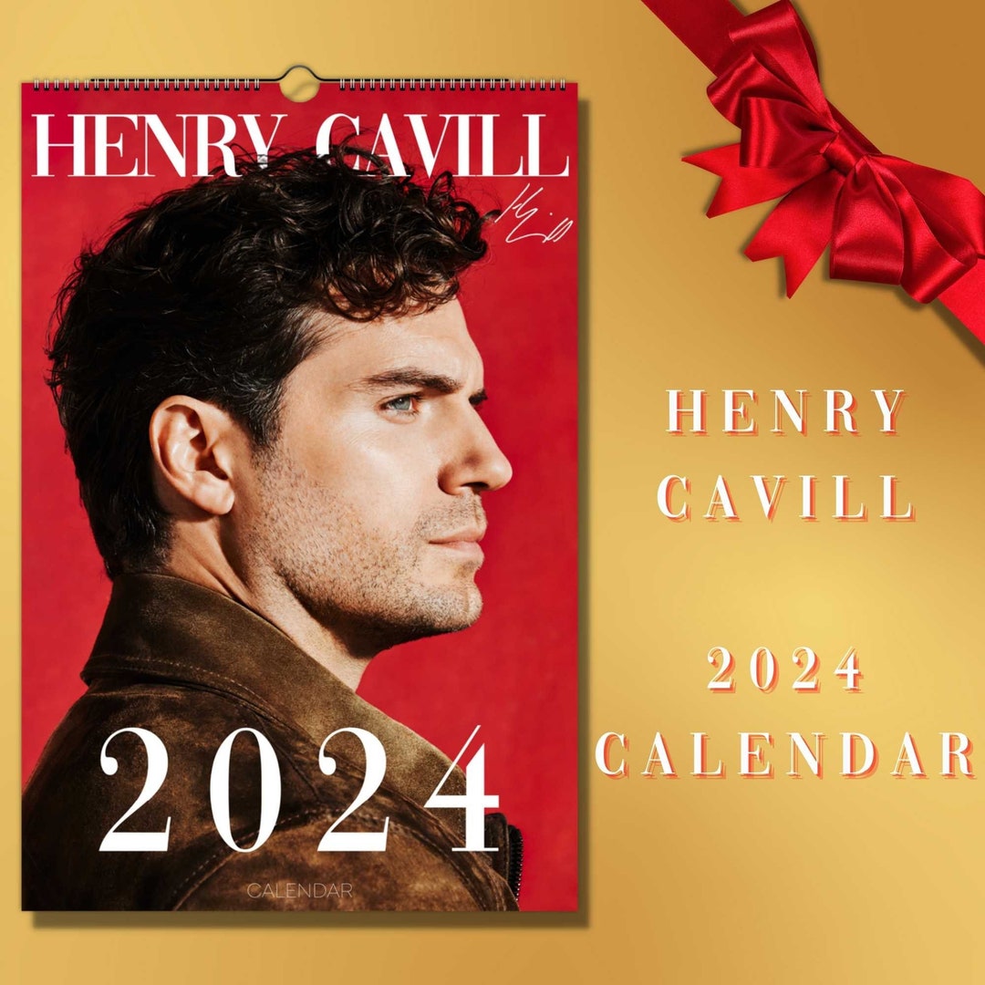 Henry Cavill 2024 Wall Calendar With Autograph / Witcher Etsy