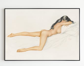 Alberto Vargas, Vargas Girl, Vintage Art, Digital Print, Frameable Poster