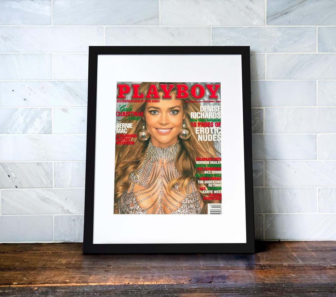 Playboy Magazine Cover, Denise Richards, December 2004, Gala Christmas