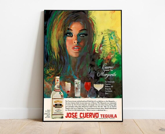 Jose Cuervo Tequila Vintage Ad Poster [INSTANT DOWNLOAD] Retro