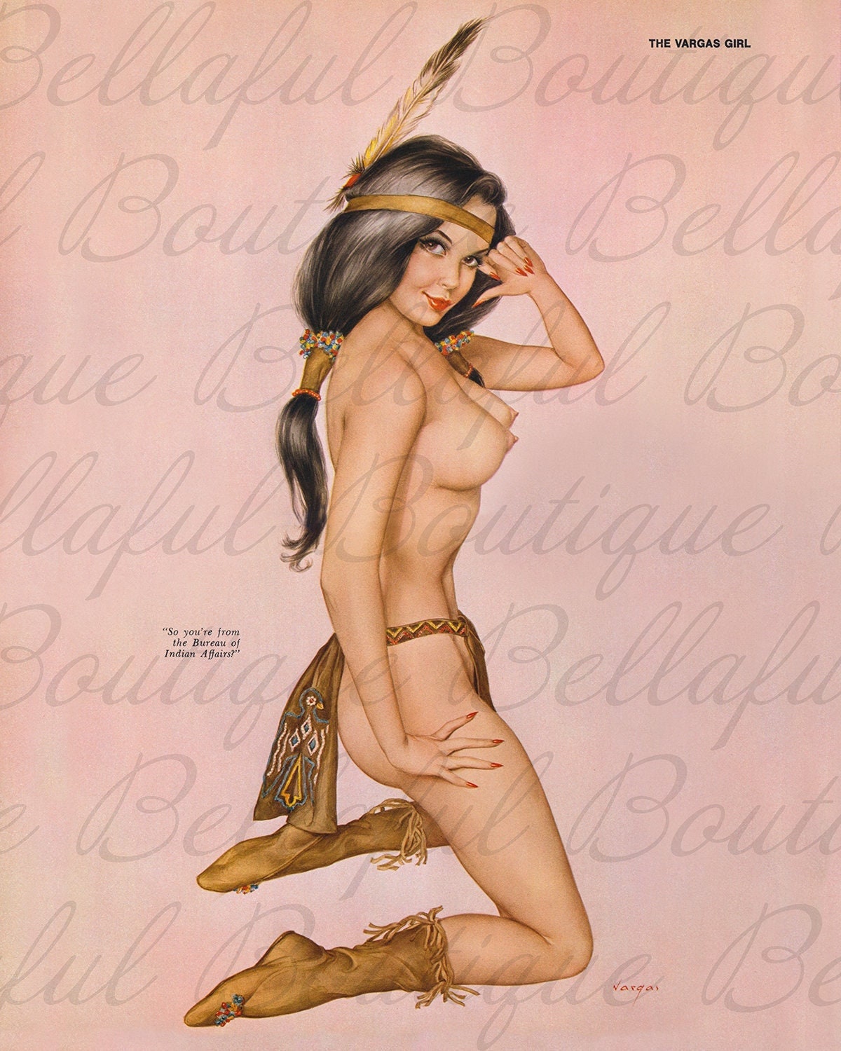 Alberto Vargas Pinup Girl Printable Art Digital Download