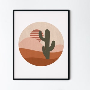 Kaktus Druck, Teenager Wand Dekor, Wohnheim Dekor, Boho Moderne abstrakte Kaktus Poster, Teenager Geschenk, Studenten Deko Poster, Druckbare Kunst