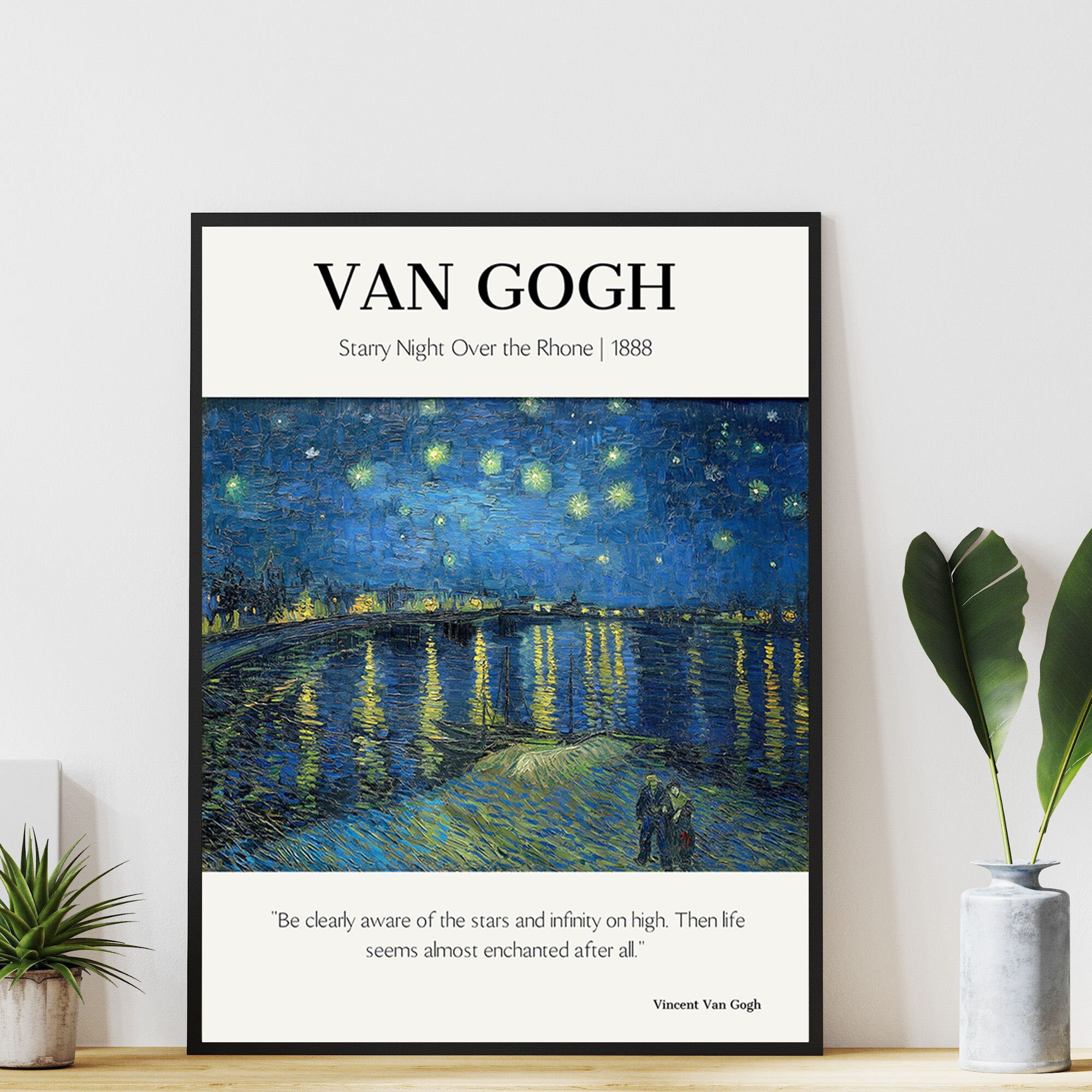 Vincent Van Gogh Print, Sterrennacht, Inspirerend citaat, Van Gogh  Schilderij, Poster, Tentoonstellingsposter, Positief Citaat, Cadeau voor  thuis - Etsy België, image size:2000x2000