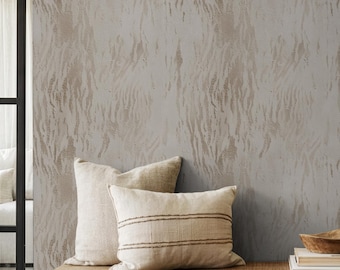 Japandi Gips Tapete, Vertikale Strukturierte Struktur, Wabi Sabi Greige Wand, Schälen und Aufkleben
