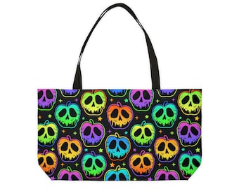 Neon Poisoned Apple Weekender Tote Bag