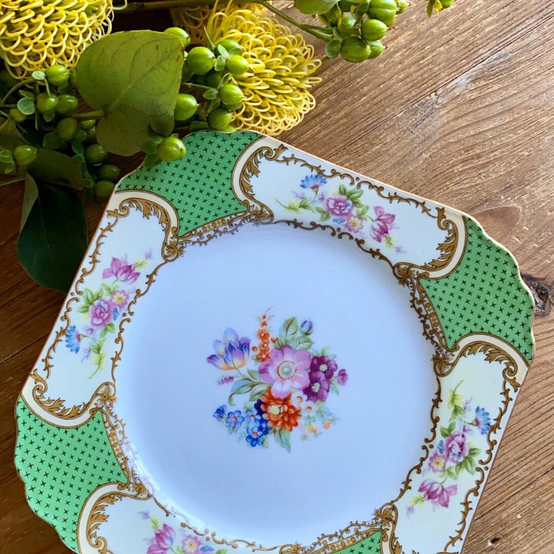 Vintage Japanese Square Plates Etsy