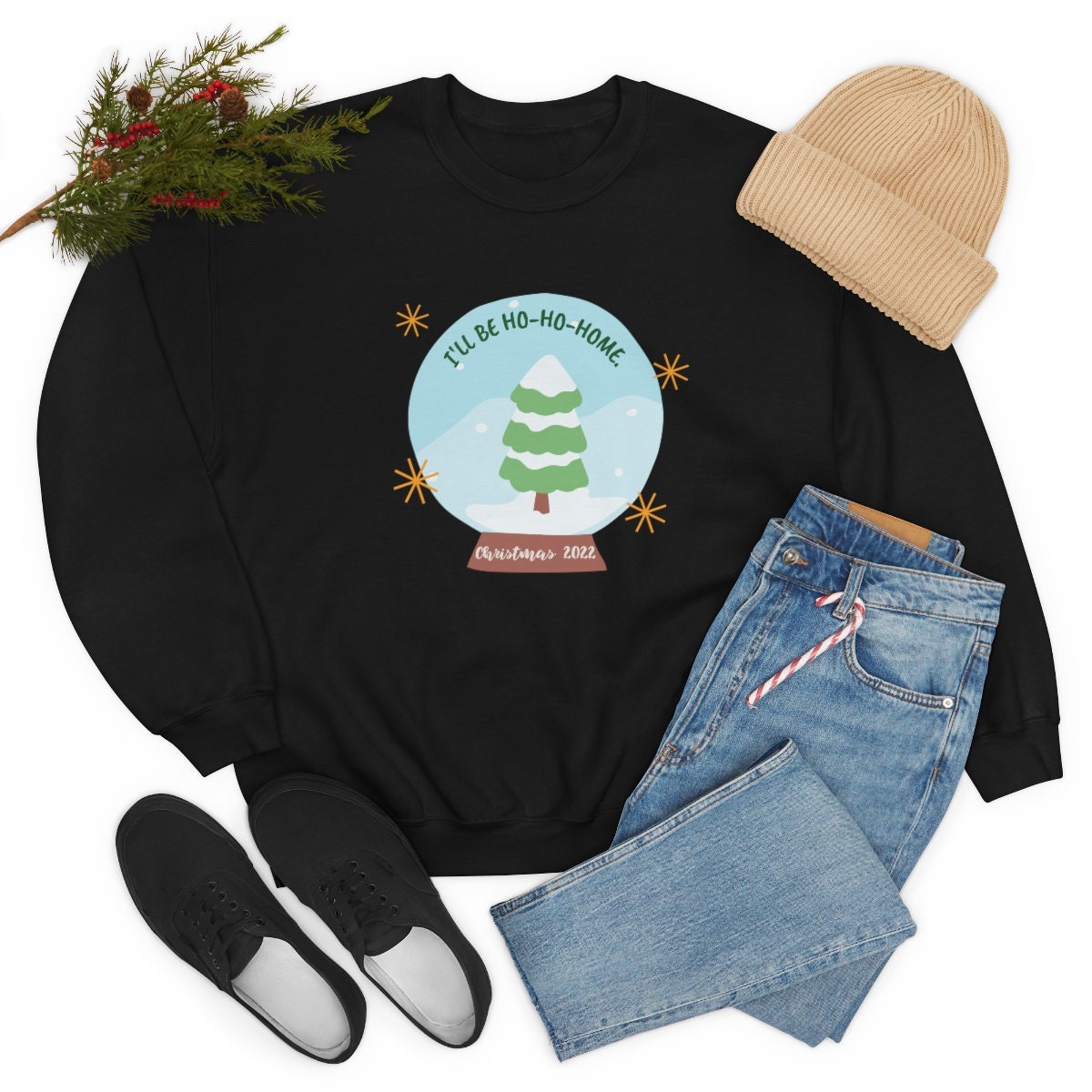 Home for Christmas Snow Globe Christmas Sweater Party Etsy