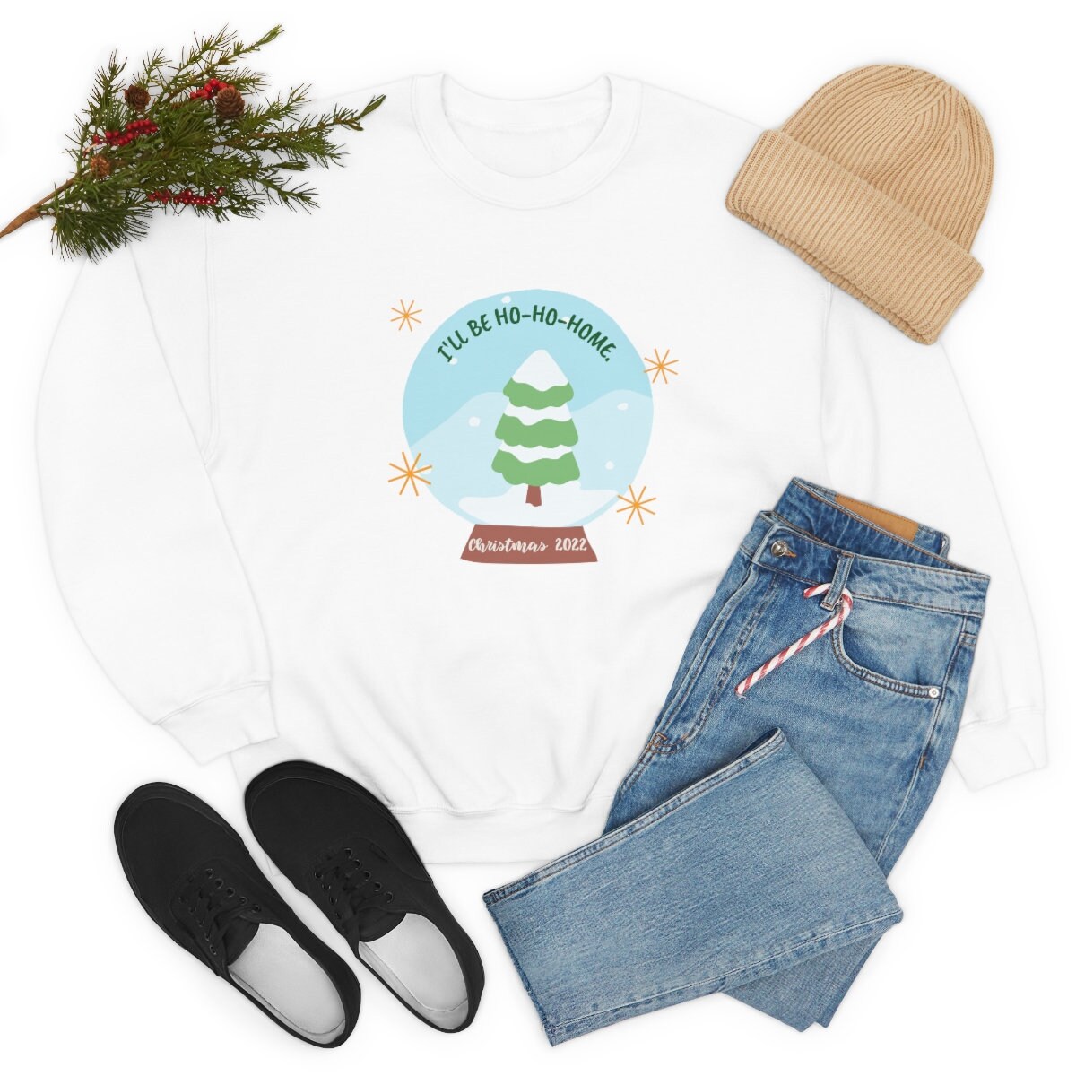 Home for Christmas Snow Globe Christmas Sweater Party Etsy