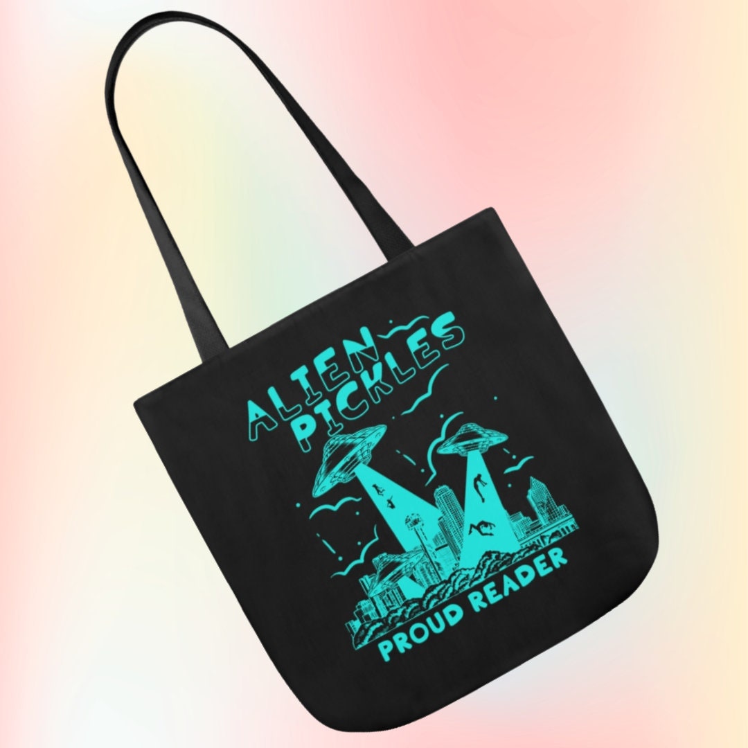 Alien Pickles - Proud Reader - Canvas Tote Bag - Etsy
