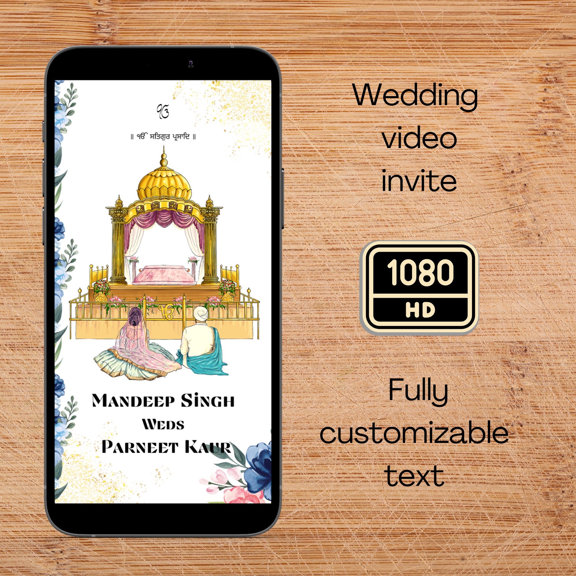 Sikh Wedding Video Invitation Sikh Wedding Invitation Video Invite