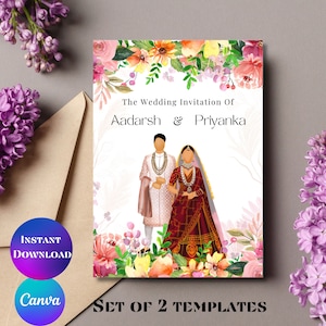 Convites de casamento indianos e cartões de casamento indianos Convites indianos Convites de casamento indianos digitais Cartões de casamento hindus Convites de casamento hindus