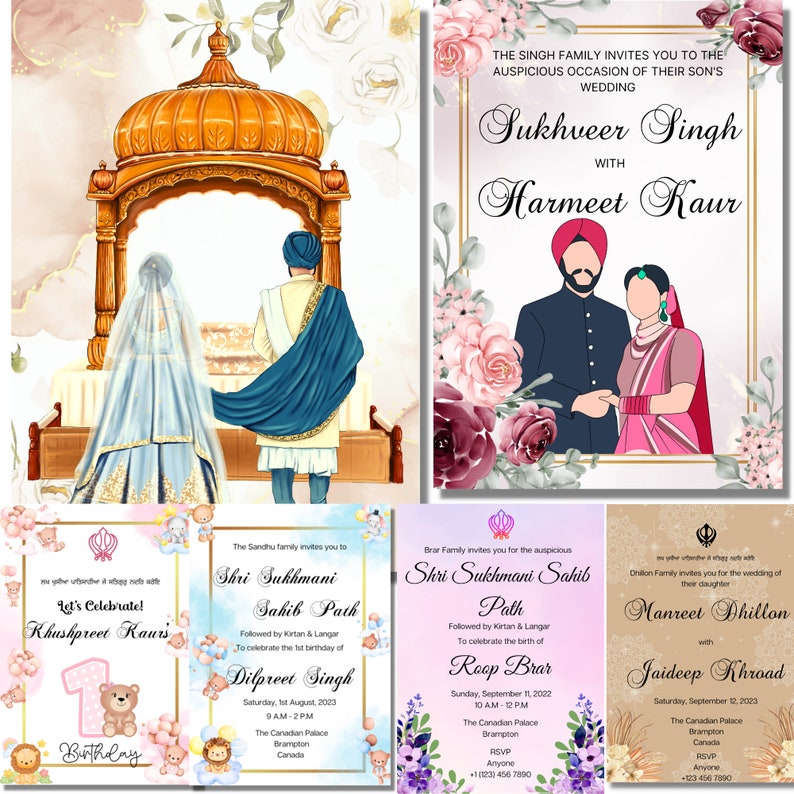 Customizable Templates for Indian Hindu Punjabi Sikh Digital Engagement