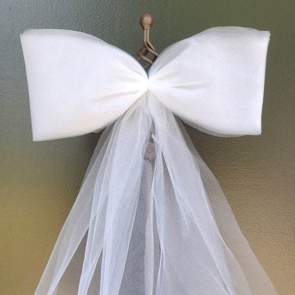 White Tulle Bows