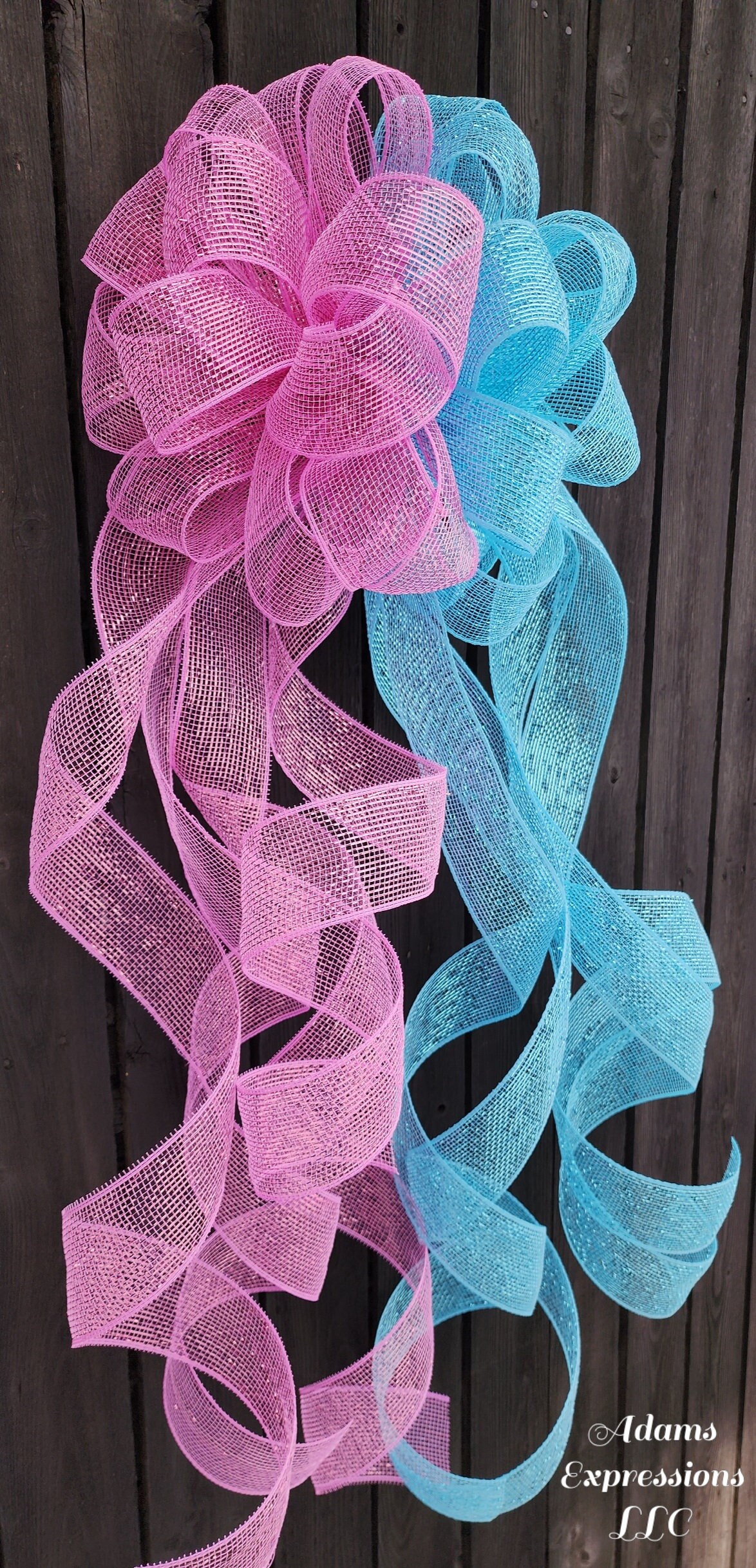 Gender Reveal Bows, Baby Shower Bows With Twist Ties,party Decorations ...