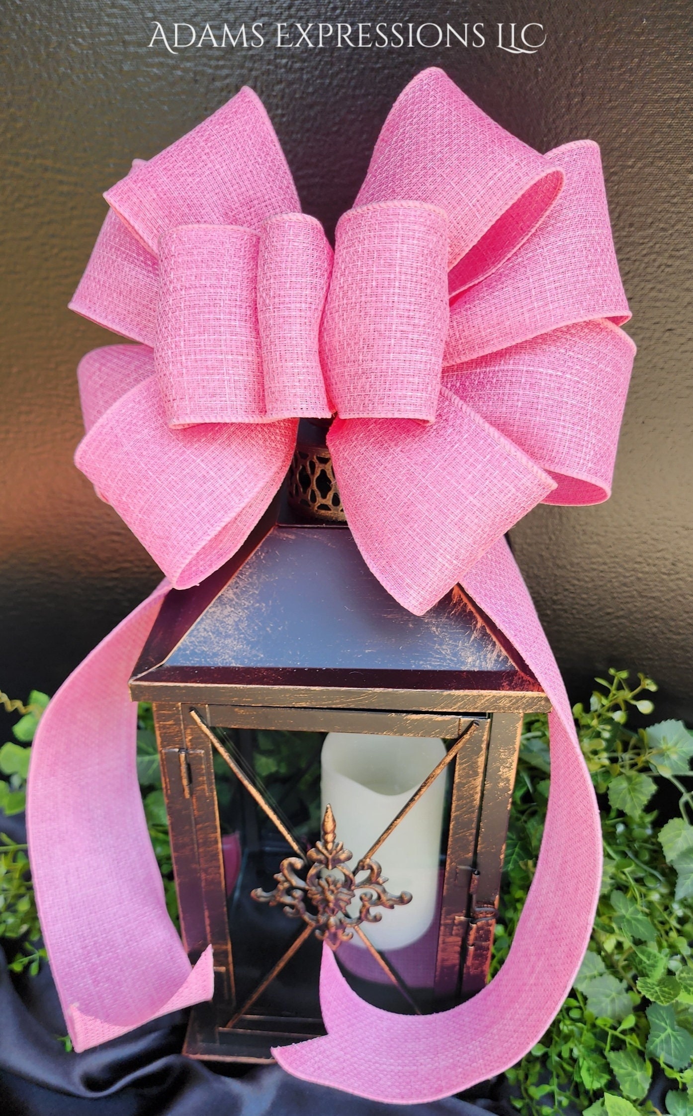 1.5 Pink Glitter Ribbon on 10 Yard Roll - Kelea's Florals