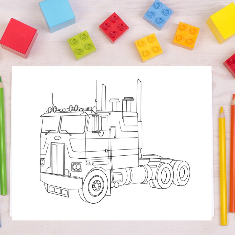10 Printable Cabover Semi Trucks 10 Unique Big Rig Cabover Semi Truck