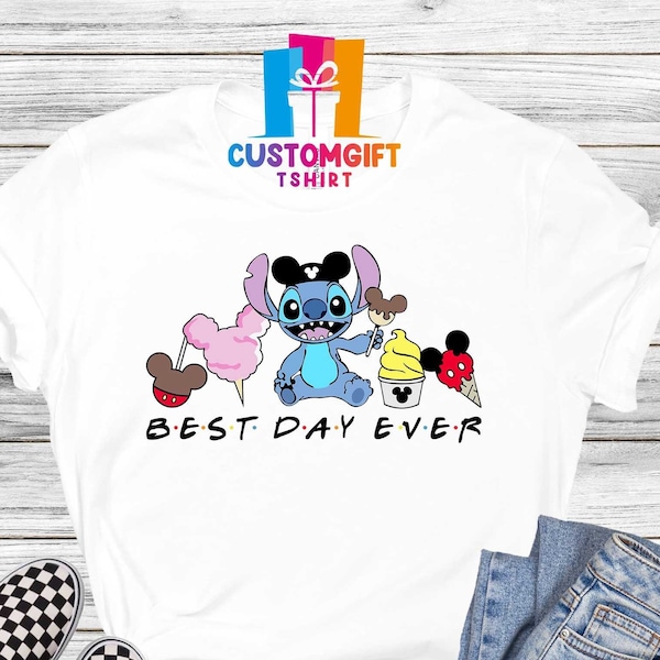 Best Day Ever T-shirt, Stitch Shirt, Snacks Shirt, Food Shirt, Disney Gift Tee, Family Shirts, Unisex Disney Shirts, Cute Graphic Tee