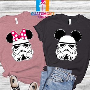 Storm Trooper Shirt, Disney Shirt, Mickey Mouse Shirt, Minnie Mouse Shirt, Star Wars Shirt, Disney Couple Shirts, Family Trip Shirt