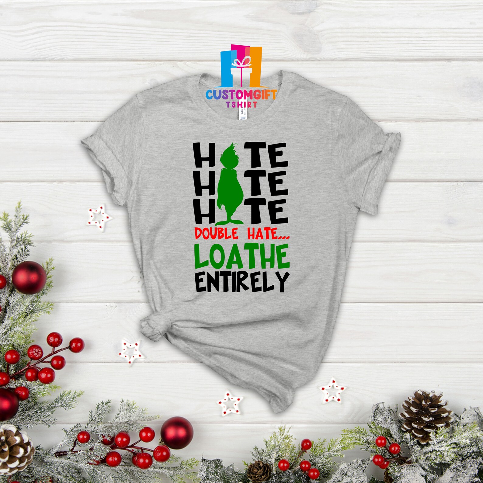 HateDoubleLoathe Entirely T shirt Grinch Etsy HateDoubleLoathe Entirely T shirt Grinch Etsy