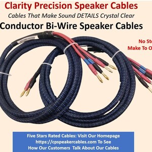 Clarity Precision Conductor Bi-Wire Main Speaker Cables image 2