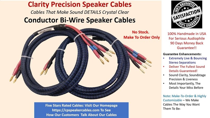 Clarity Precision Conductor Bi-Wire Main Speaker Cables image 2