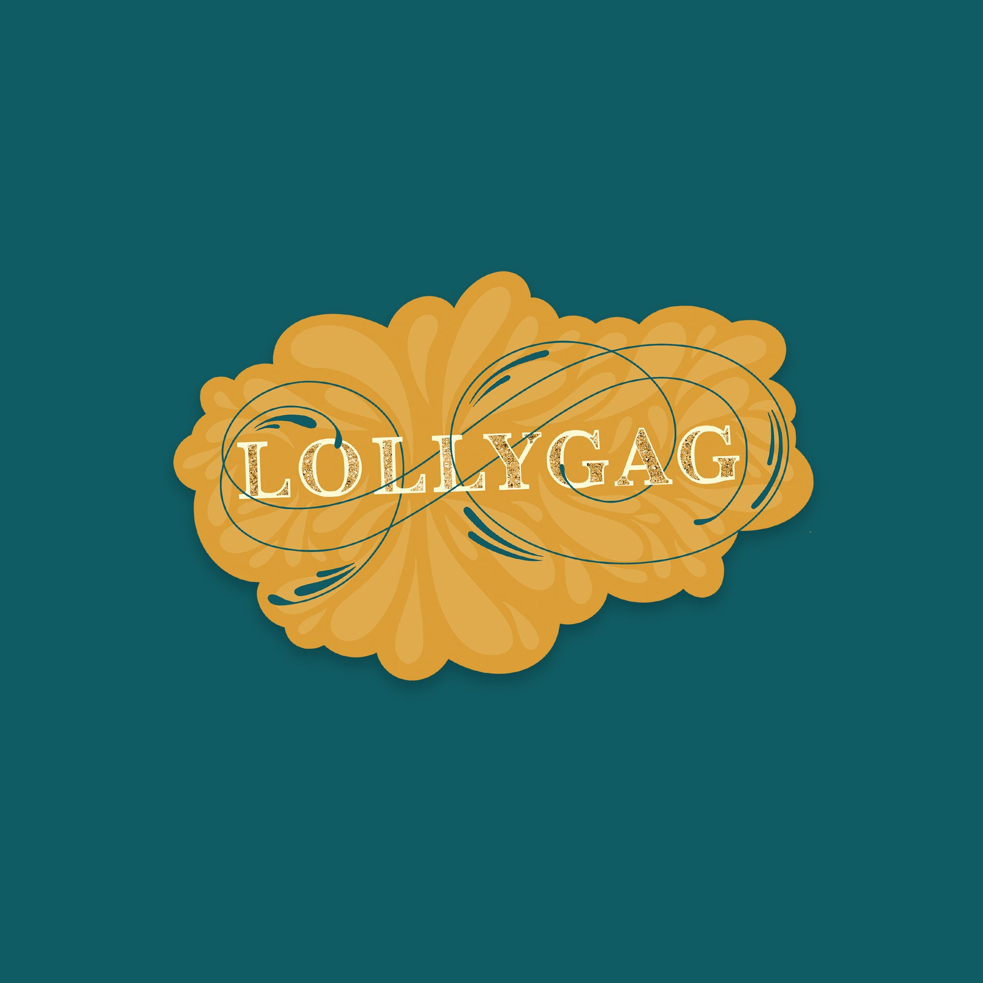 Lollygag funny word design | Sticker