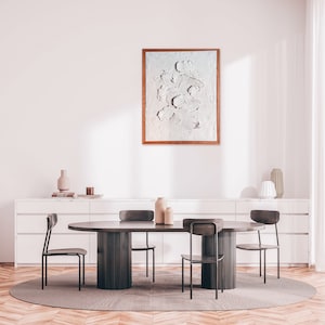 Marco flotante de madera maciza, totalmente ensamblado, madera de roble, marco minimalista para lienzo, marco para lienzo, para obras de arte, marco de madera de roble, marco para fotos, personalizado imagen 4