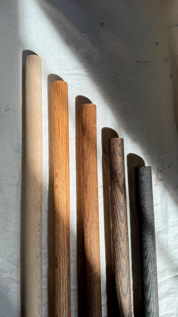 Wood Rod, Wooden Dowels, Unfinished Wood Stick Wooden Round Dowels Custom Size Oak Dowels for DIY Projects