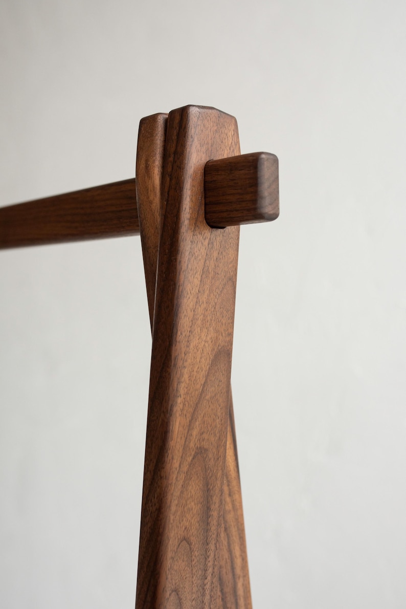 Perchero de madera, perchero, perchero, perchero para ropa, perchero para exhibición minorista, armario, perchero, perchero personalizado, regalo personalizado imagen 8
