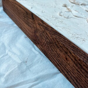 Marco flotante de madera maciza, totalmente ensamblado, madera de roble, marco minimalista para lienzo, marco para lienzo, para obras de arte, marco de madera de roble, marco para fotos, personalizado imagen 8