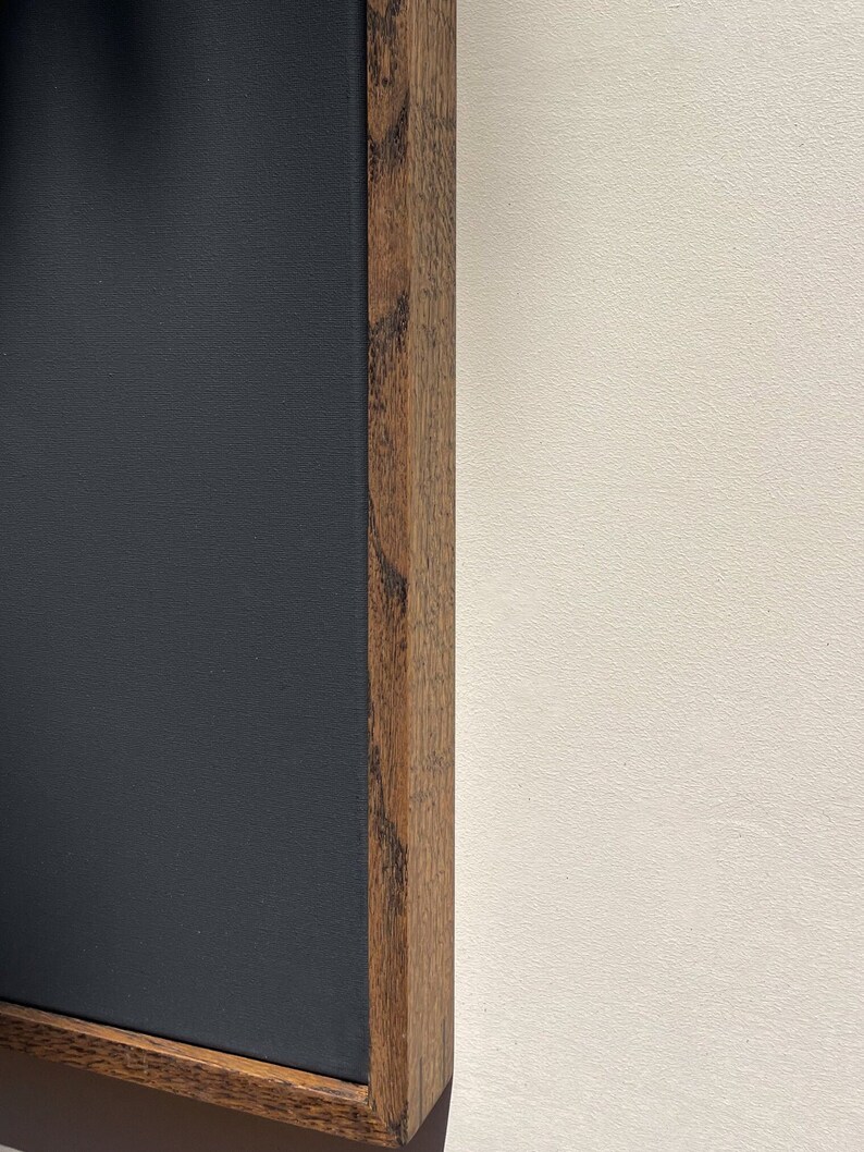 Marco flotante de madera maciza, totalmente ensamblado, madera de roble, marco minimalista para lienzo, marco para lienzo, para obras de arte, marco de madera de roble, marco para fotos, personalizado imagen 7