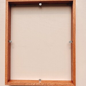 Marco flotante de madera maciza, totalmente ensamblado, madera de roble, marco minimalista para lienzo, marco para lienzo, para obras de arte, marco de madera de roble, marco para fotos, personalizado imagen 10
