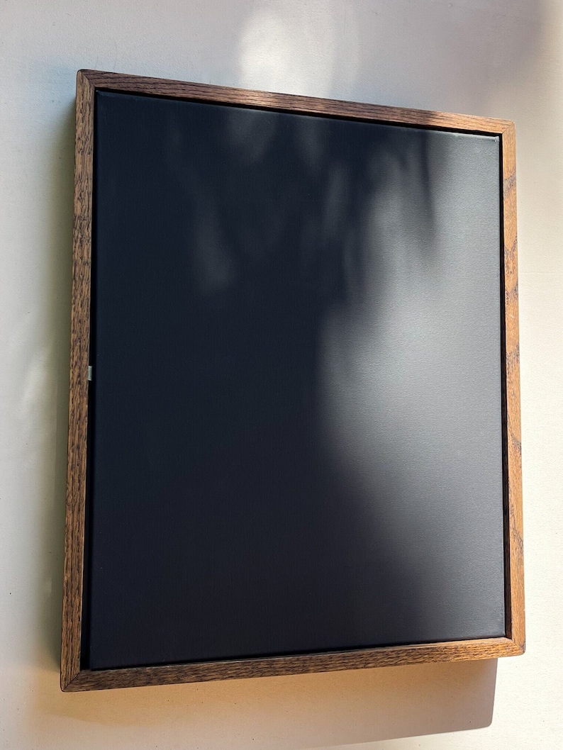 Marco flotante de madera maciza, totalmente ensamblado, madera de roble, marco minimalista para lienzo, marco para lienzo, para obras de arte, marco de madera de roble, marco para fotos, personalizado imagen 6