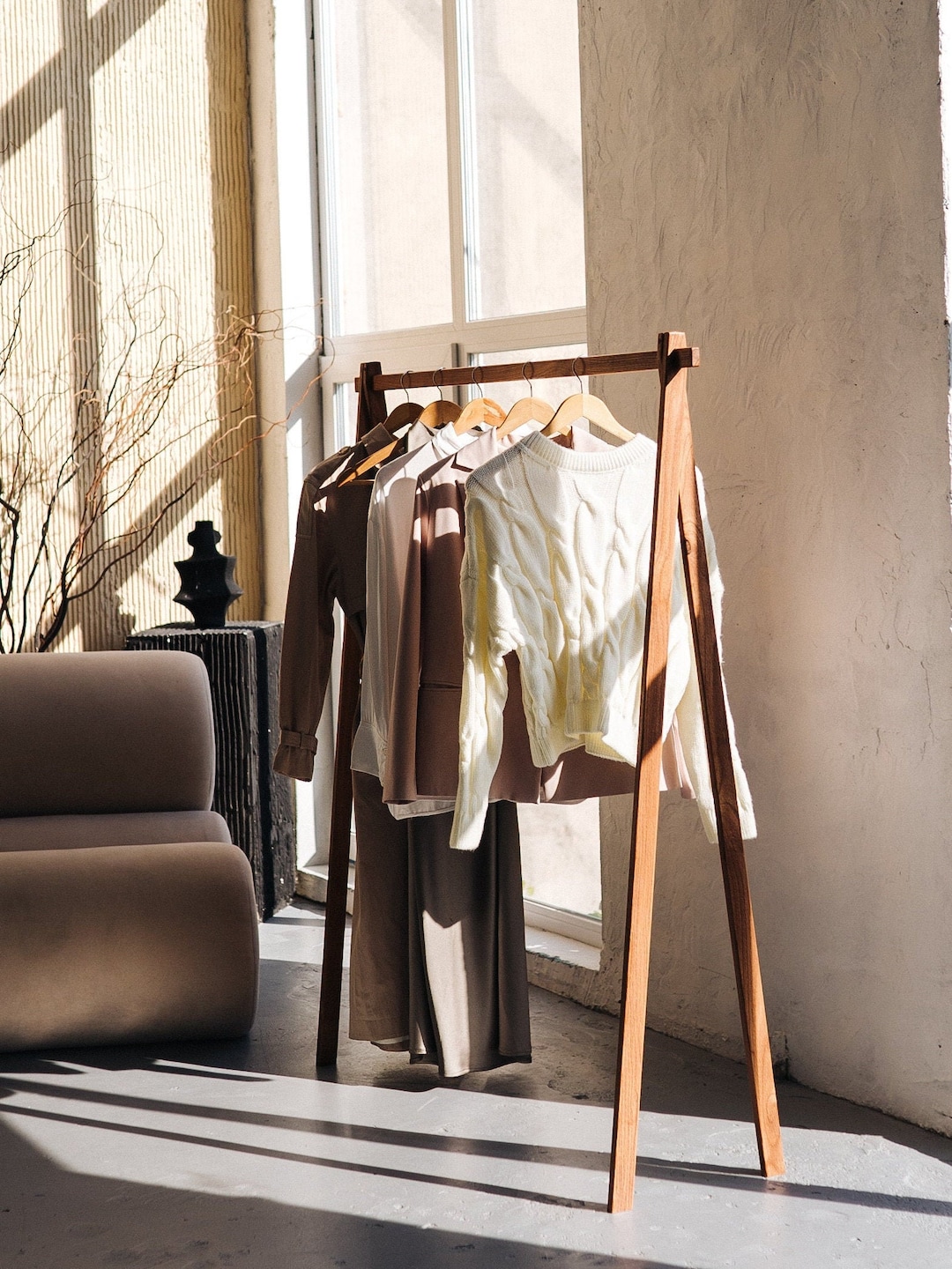 Wooden Clothing Rack,wood Garment Rack,solid Wood Clothes Rack,rustic