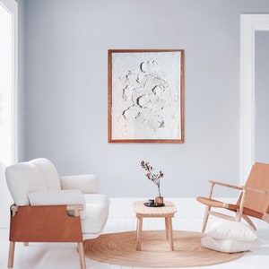 Marco flotante de madera maciza, totalmente ensamblado, madera de roble, marco minimalista para lienzo, marco para lienzo, para obras de arte, marco de madera de roble, marco para fotos, personalizado imagen 2