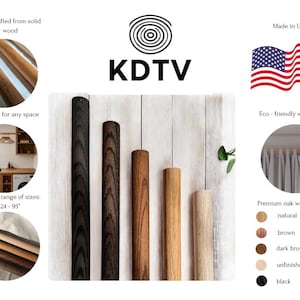 Wood Rod, Wooden Dowels, Unfinished Wood Stick Wooden Round Dowels Custom Size Oak Dowels for DIY Projects Bild 2