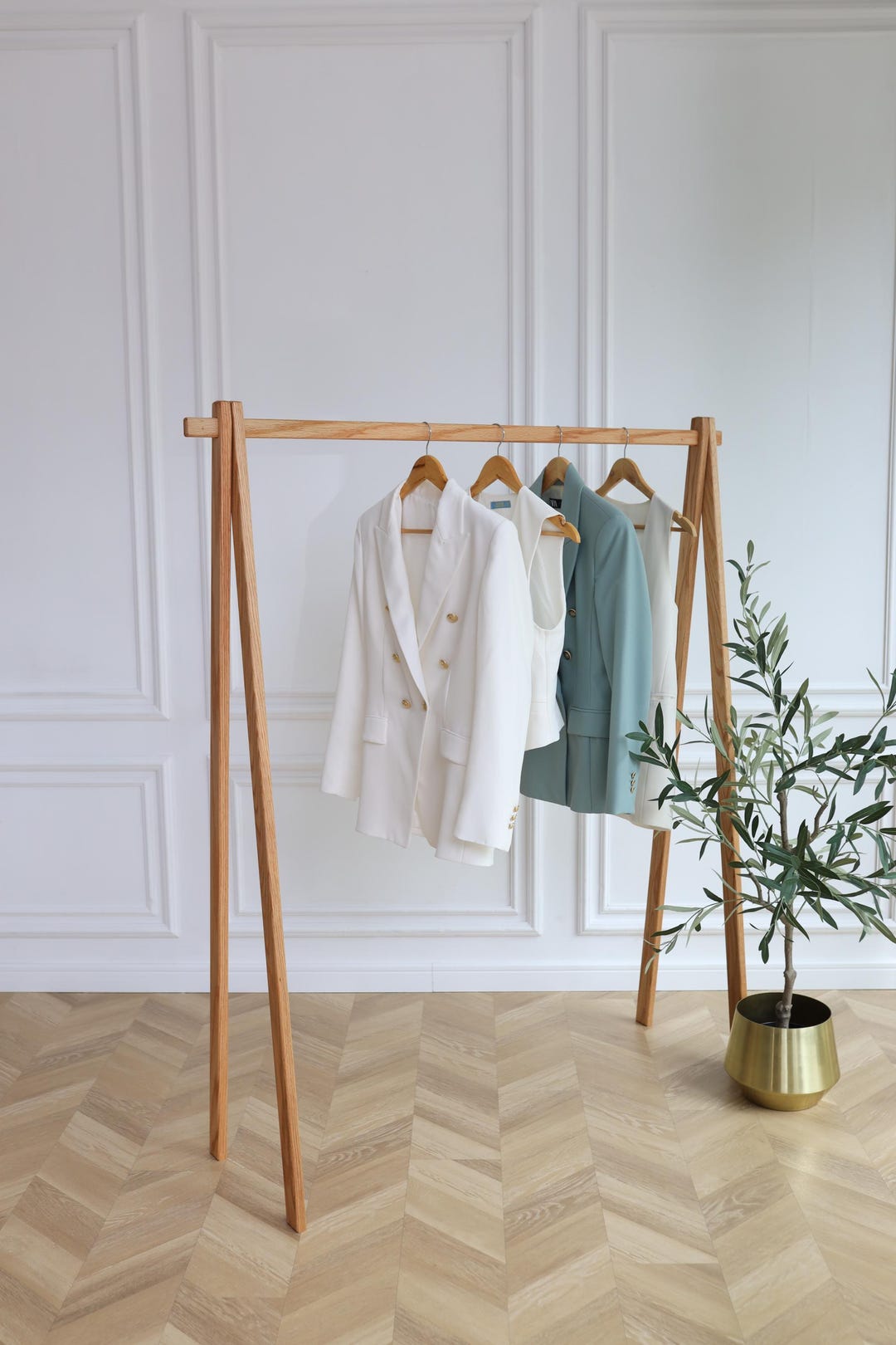 Solid Oak Wood Clothes Rack,clothing Rack,garment Rack,clothes Hanger ...