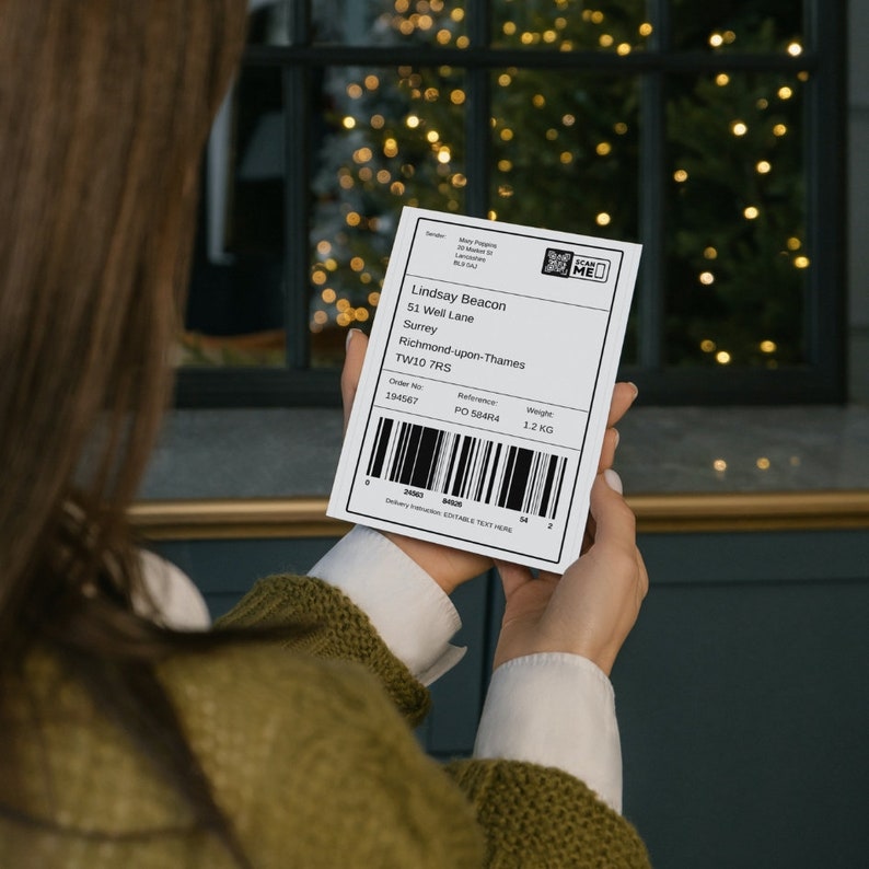 Editable Fake Shipping Label Template Instant PDF Edit, Custom Labels