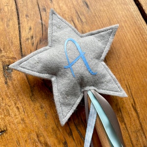 Magic Wishing Wands with Initials, Personalised, with hand sewn sparkles