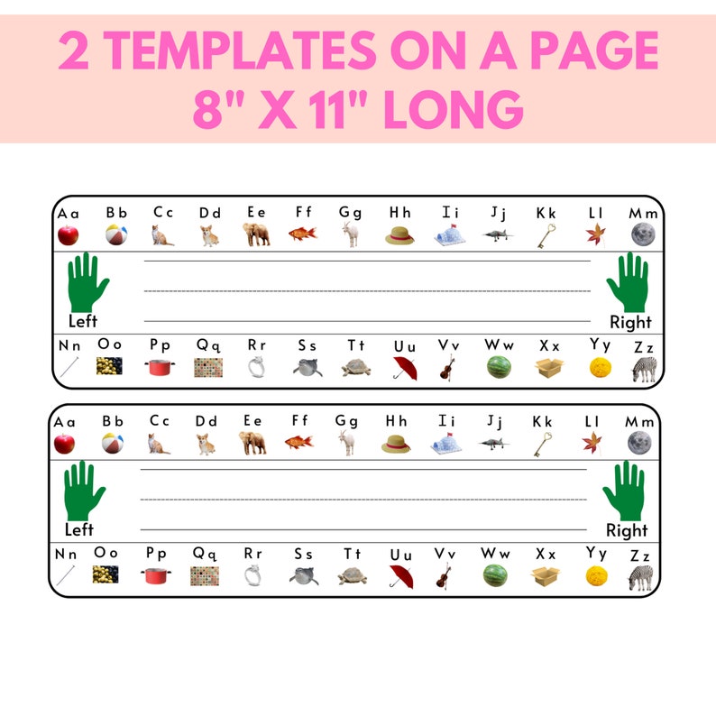 Name Templates, Desk Templates - Etsy