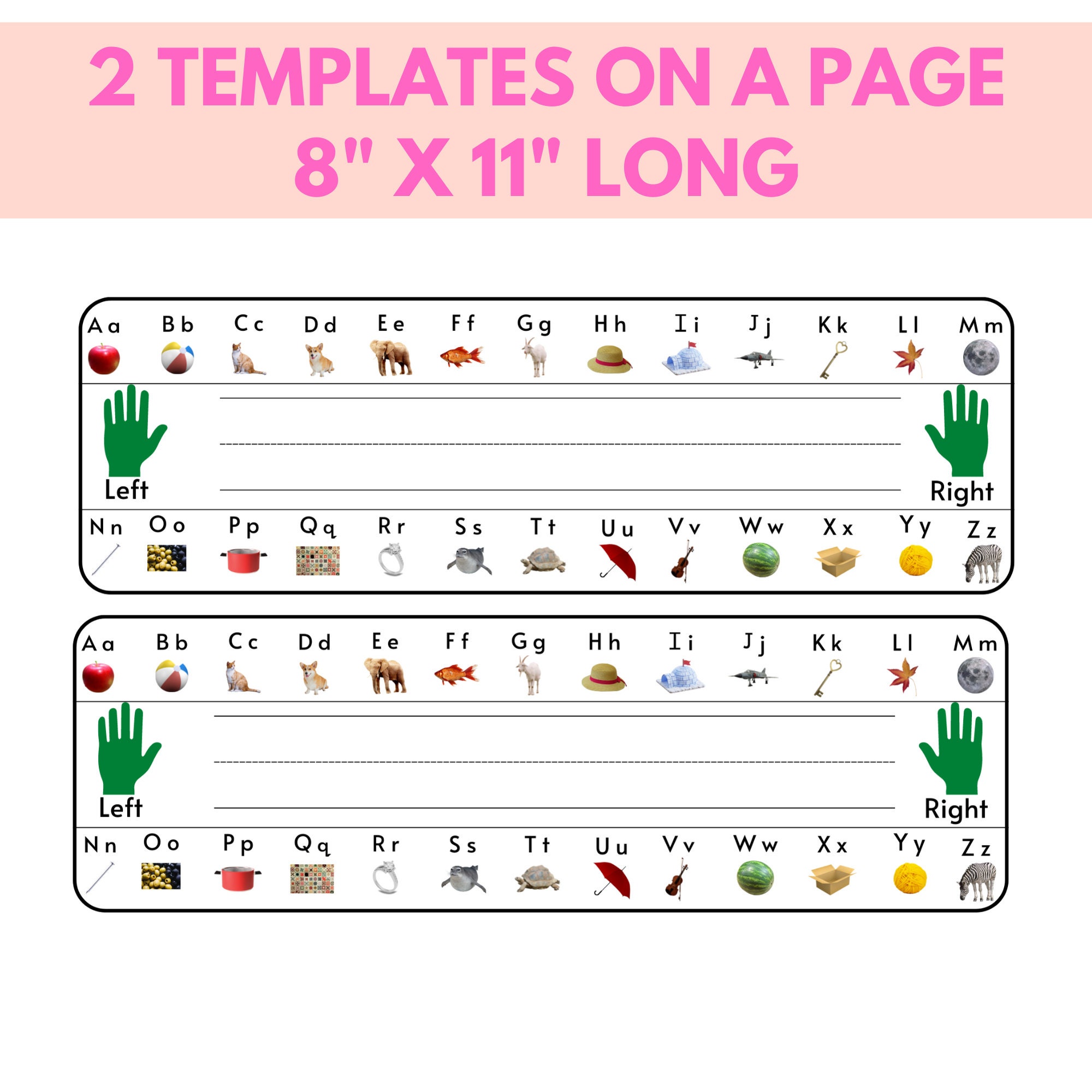 Name Templates, Desk Templates Etsy