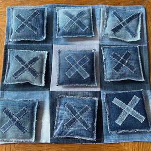 Tic Tac Toe Denim Pants